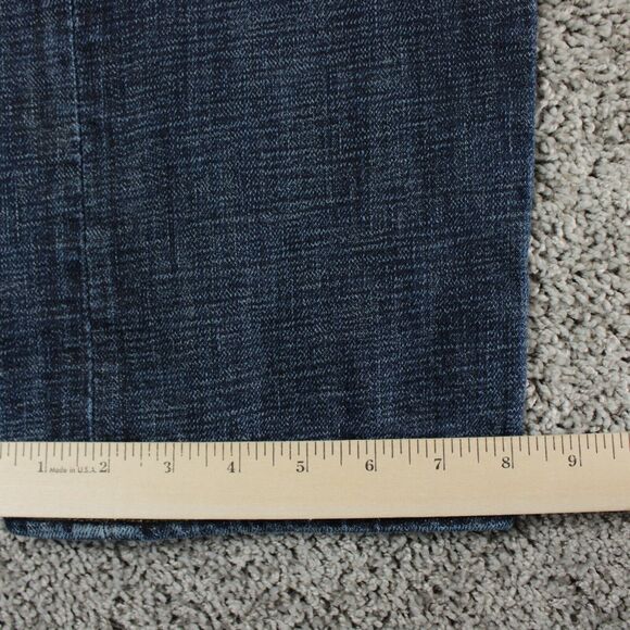 Levis 501 Jeans Men 34x32 Blue Classic Fit Straight Leg Denim Pants Actual 33x28 - Picture 6 of 12